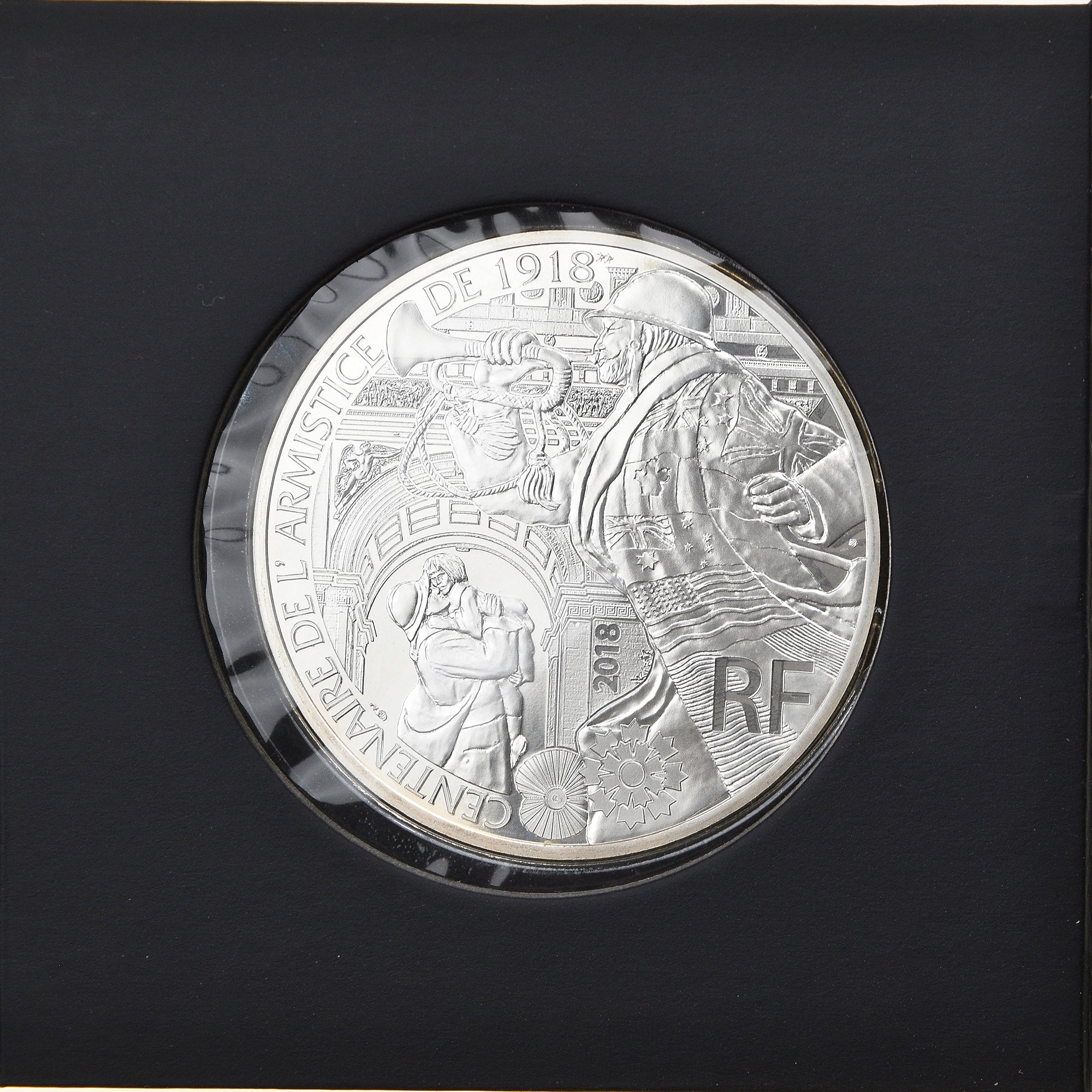 France, Monnaie de Paris, 100 Euro, Centenaire de l'Armistice, 2018, Paris, FDC