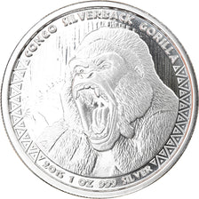 Coin, Congo Republic, Congo Silverback Gorilla, 5000 Francs CFA, 2015