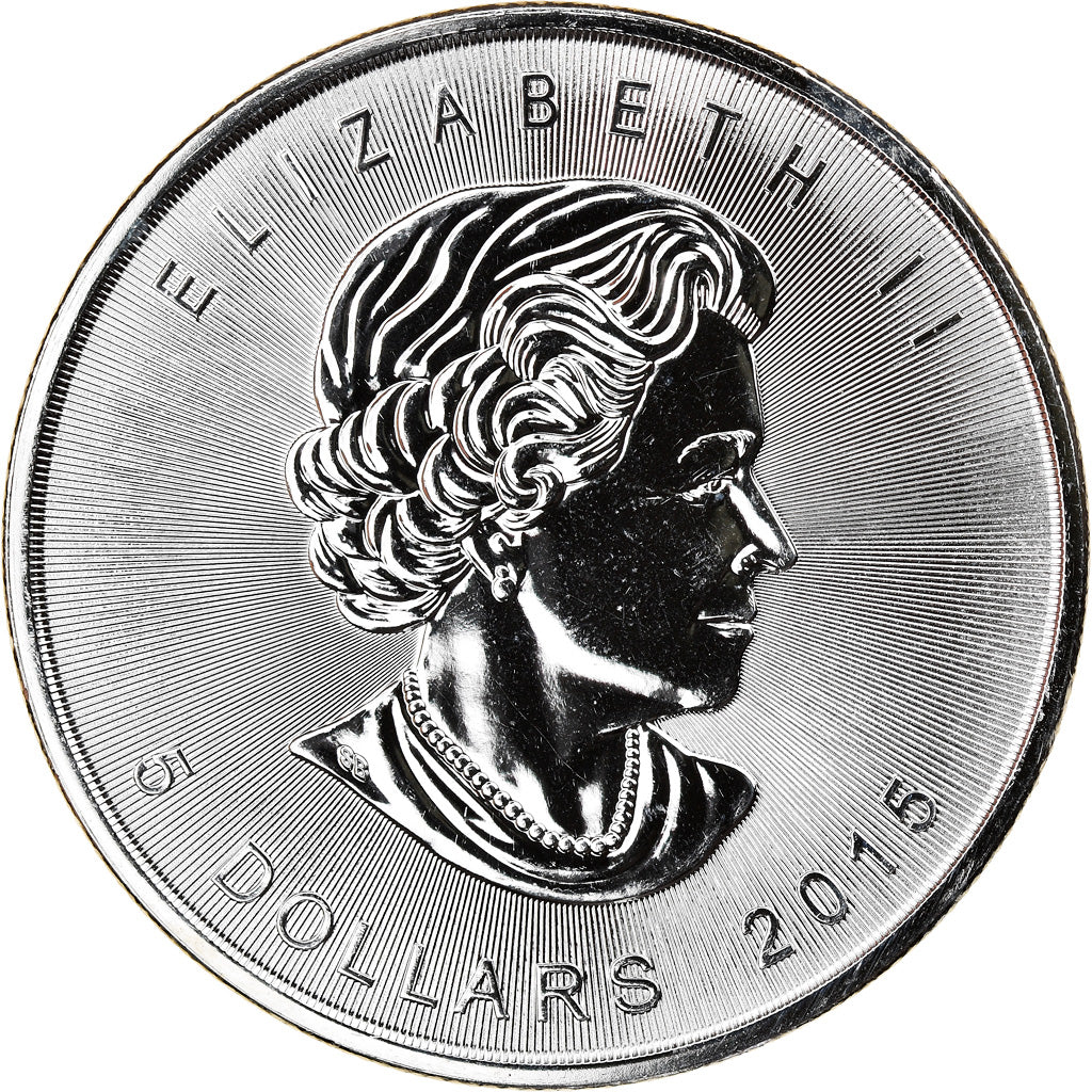Monnaie, Canada, Maple Leaf, 5 Dollars, 2015, 1 Oz, FDC, Argent