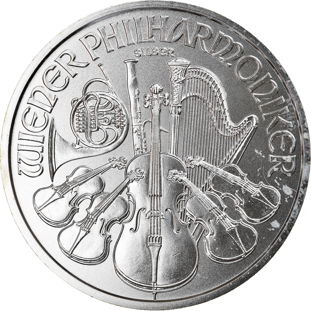 Austria, Philharmonic Orchestra, 1-1/2 Euro, 2017, 1 Oz, MS(65-70), Silver