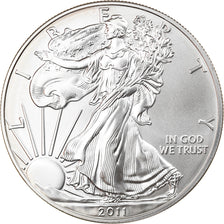 Coin, United States, Silver Eagle, Dollar, 2011, U.S. Mint, MS(65-70), Silver
