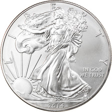Coin, United States, Silver Eagle, Dollar, 2014, 1 Oz, MS(65-70), Silver