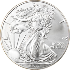 Coin, United States, Silver Eagle, Dollar, 2017, 1 Oz, MS(65-70), Silver
