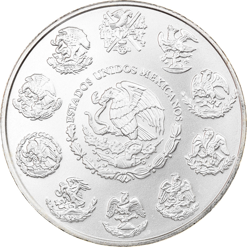 Moneta, Mexico, Libertad, Onza, Troy Ounce of Silver, 2013, Bullion, MS(65-70)