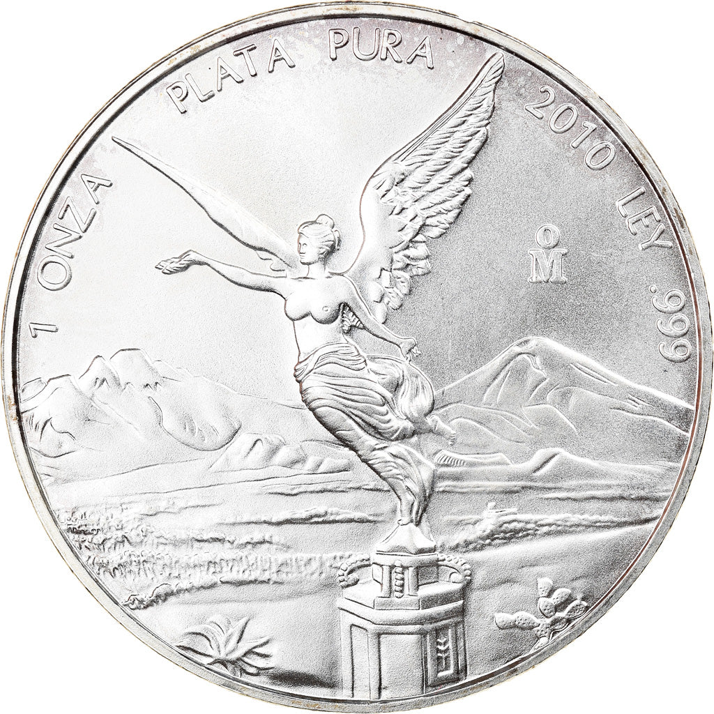 Monnaie, Mexique, Libertad, Onza, Troy Ounce of Silver, 2010, Bullion, FDC