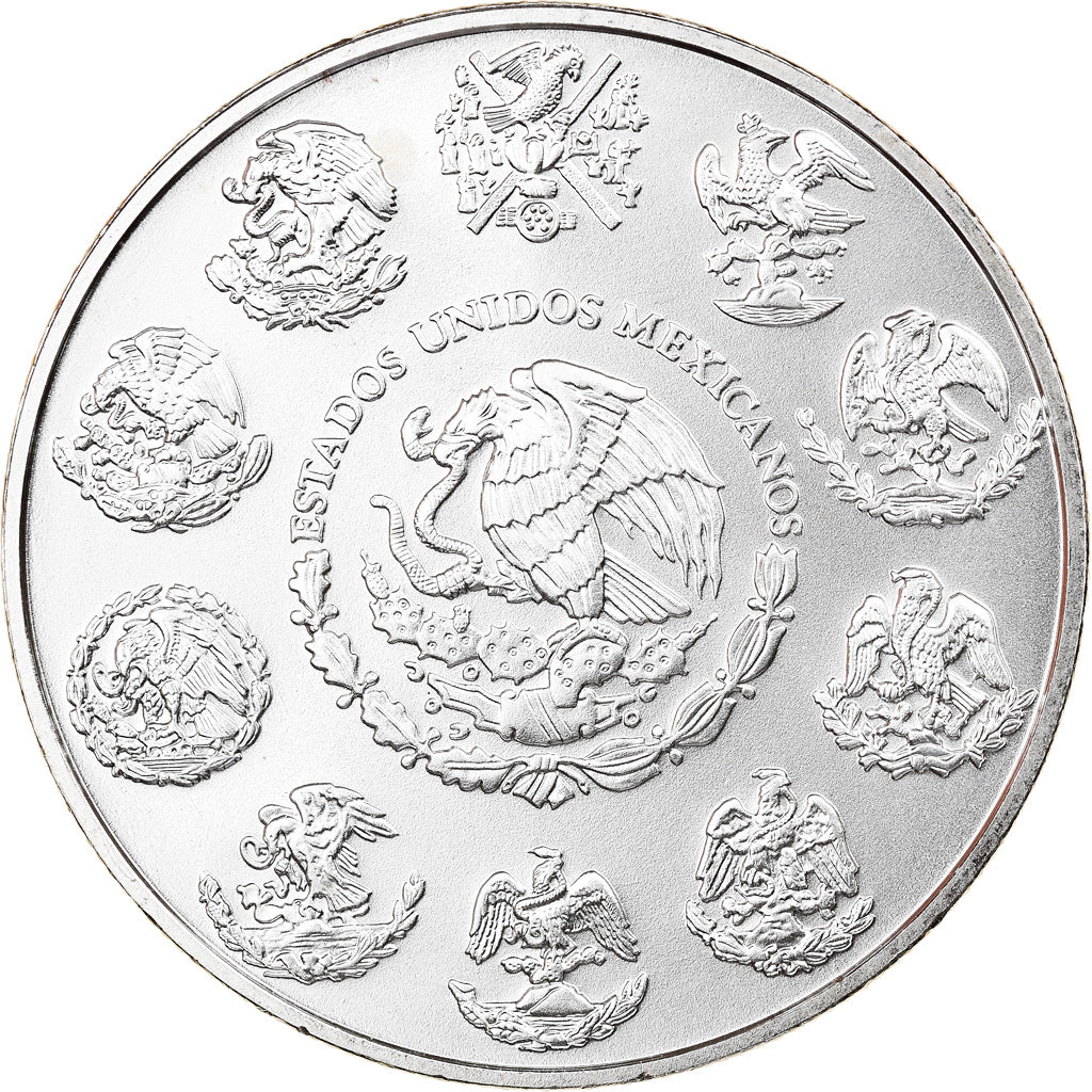 Coin, Mexico, Libertad, Onza, Troy Ounce of Silver, 2009, Bullion, MS(65-70)