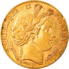 Moeda, França, Cérès, 10 Francs, 1896, Paris, AU(50-53), Dourado, KM:830