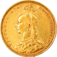 Coin, Australia, Victoria, Sovereign, 1891, Sydney, EF(40-45), Gold, KM:10