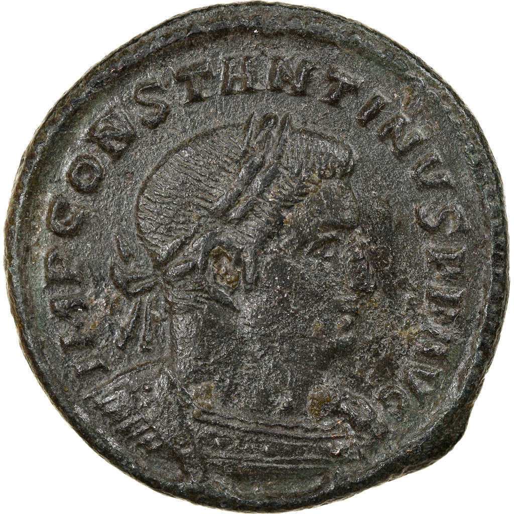 Coin, Constantine I, Follis, AD 307-308, Trier, EF(40-45), Bronze, RIC:772a