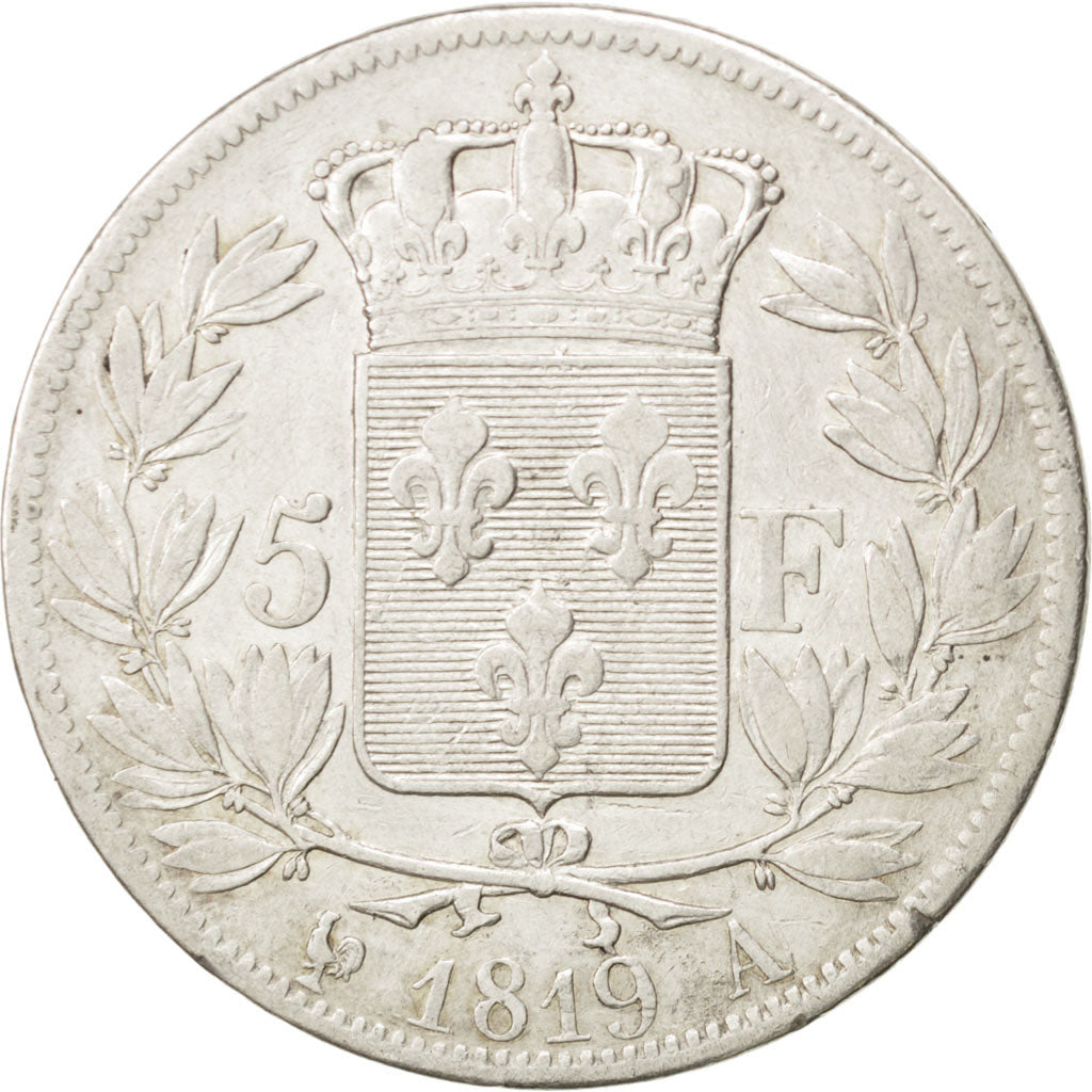 Louis XVIII, 5 Francs 1819 A, KM 711.1