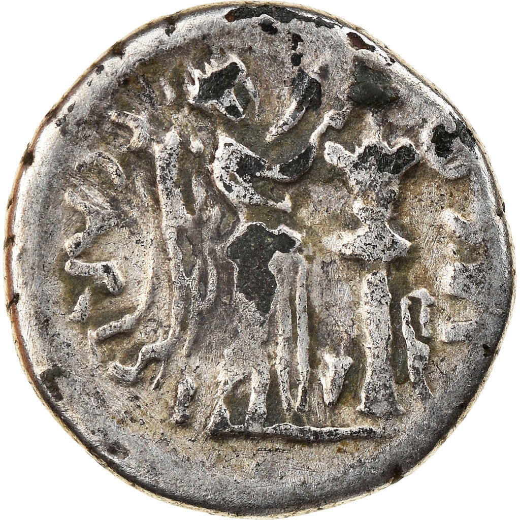 Coin, Augustus, Quinarius, 25-23 BC, Emerita, Fourrée, VF(30-35), Silver