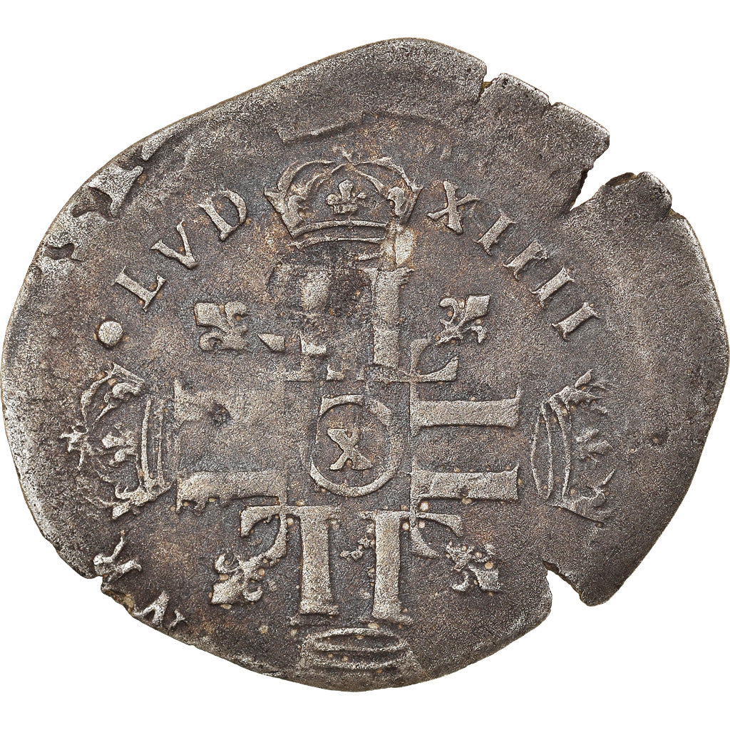 Coin, France, Louis XIV, Quinzain aux 8 L, 1697, Amiens, Unpublished, VF(30-35)