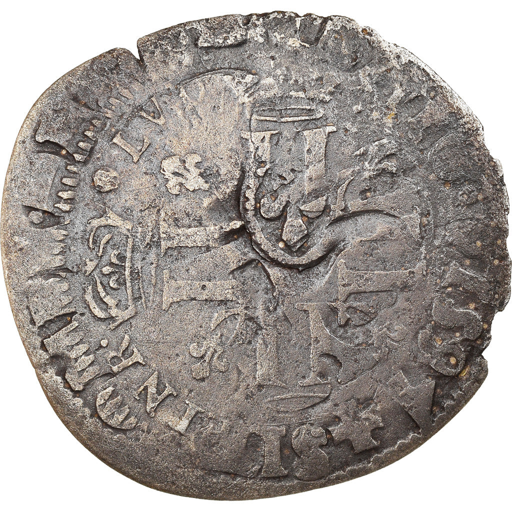 Moneta, Francja, Louis XIV, Quinzain aux 8 L, Uncertain date, Uncertain Mint