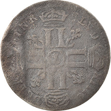 Coin, France, Louis XIV, Quinzain aux 8 L, 1693, Lille, Rare, F(12-15), Billon