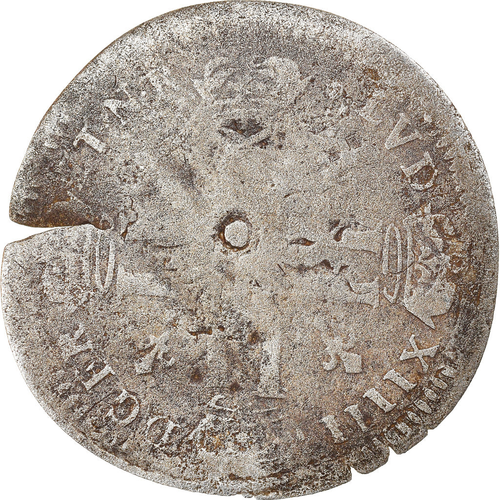 Coin, France, Louis XIV, Quinzain aux 8 L, 1692, Uncertain Mint, F(12-15)