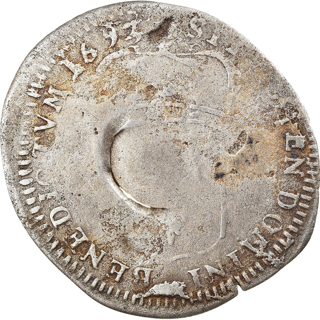 Münze, Frankreich, Louis XIV, Quinzain aux 8 L, 1693, Uncertain Mint, S