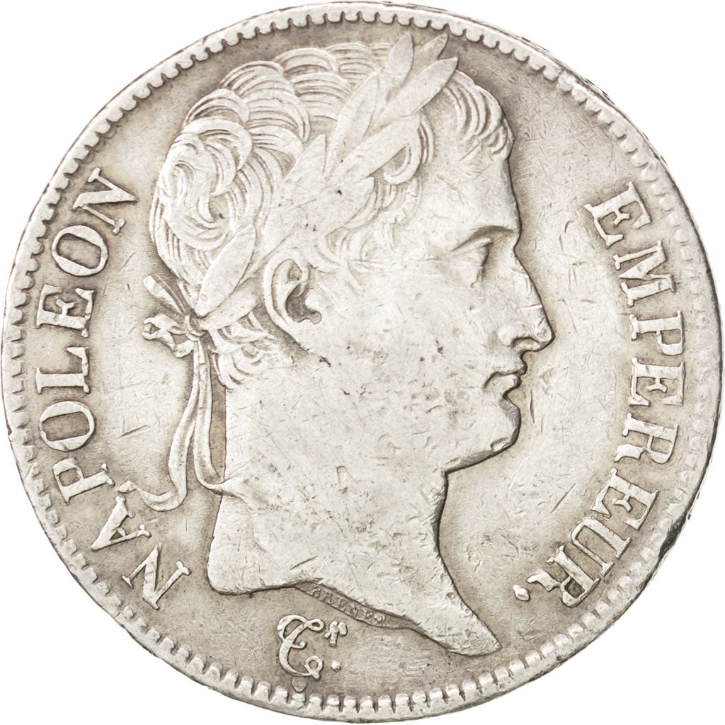 FRANCE, Napoléon I, 5 Francs, 1812, Lyon, KM #694.5, VF(30-35), Silver, Gadoury 