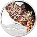 Coin, Tuvalu, Giraffe, 50 Cents, 2014, 1/2 Oz, MS(65-70), Silver