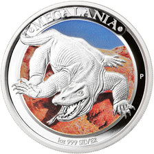Coin, Australia, Megafauna - Megalania, 1 Dollar, 2014, 1 Oz, MS(65-70), Silver
