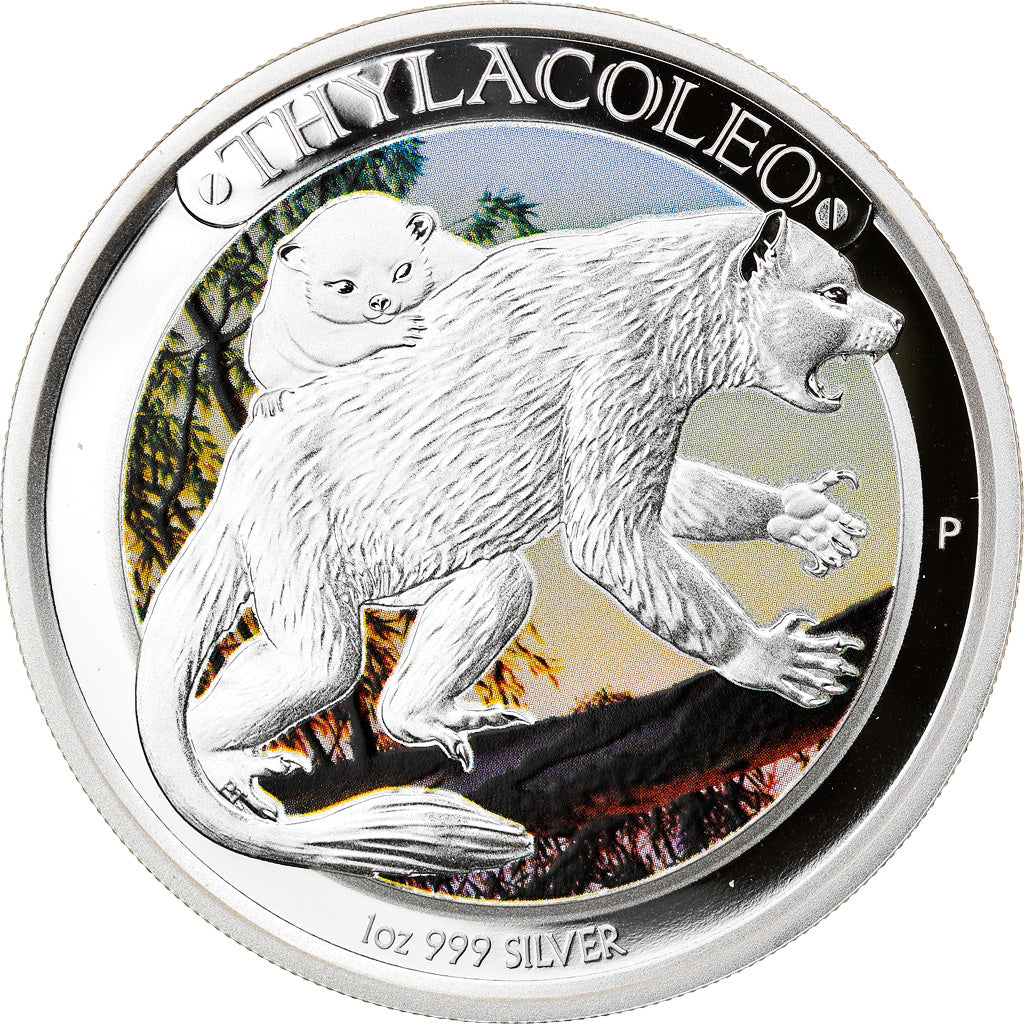 Coin, Australia, Thylacoleo, 1 Dollar, 2014, 1 Oz, MS(65-70), Silver