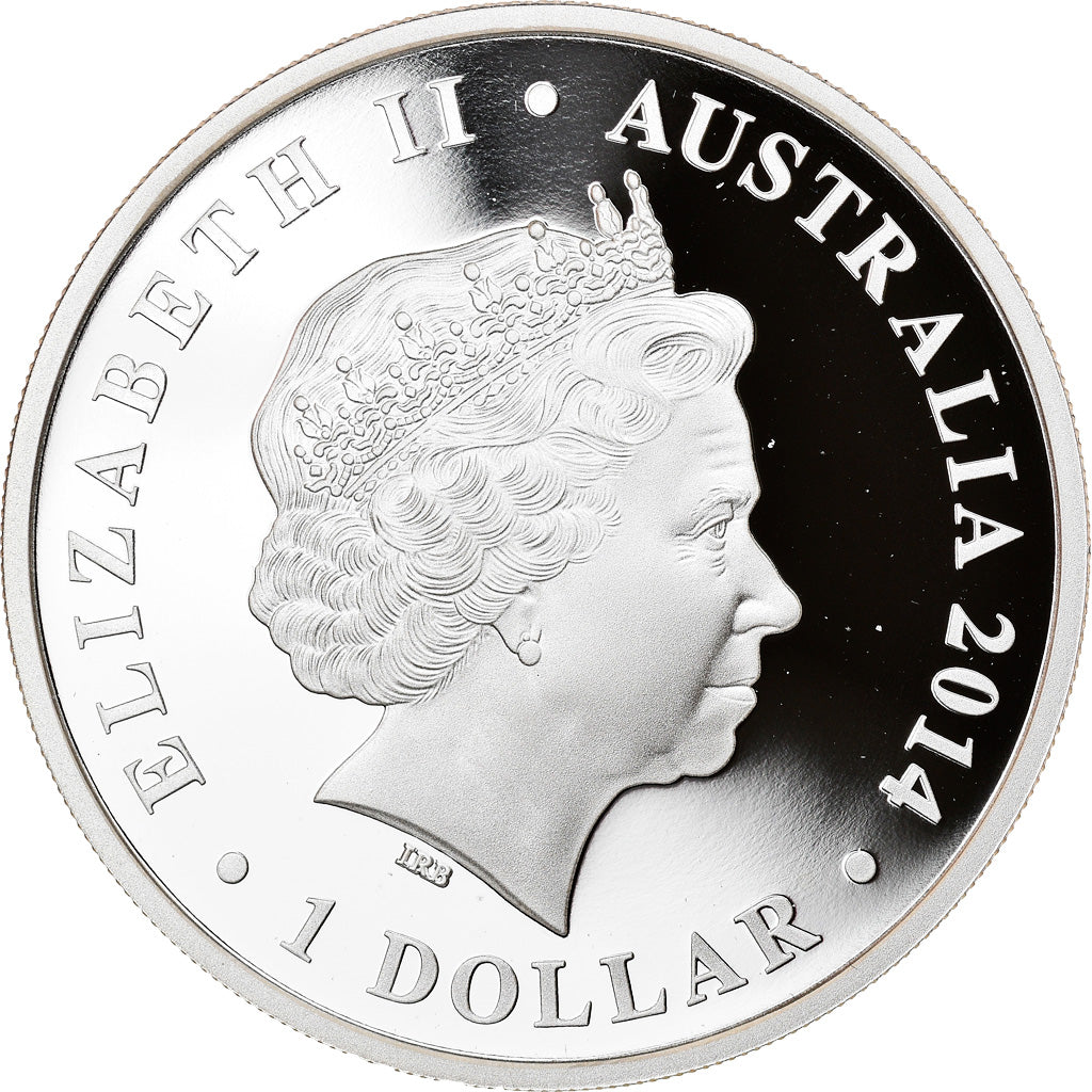 Coin, Australia, Thylacoleo, 1 Dollar, 2014, 1 Oz, MS(65-70), Silver
