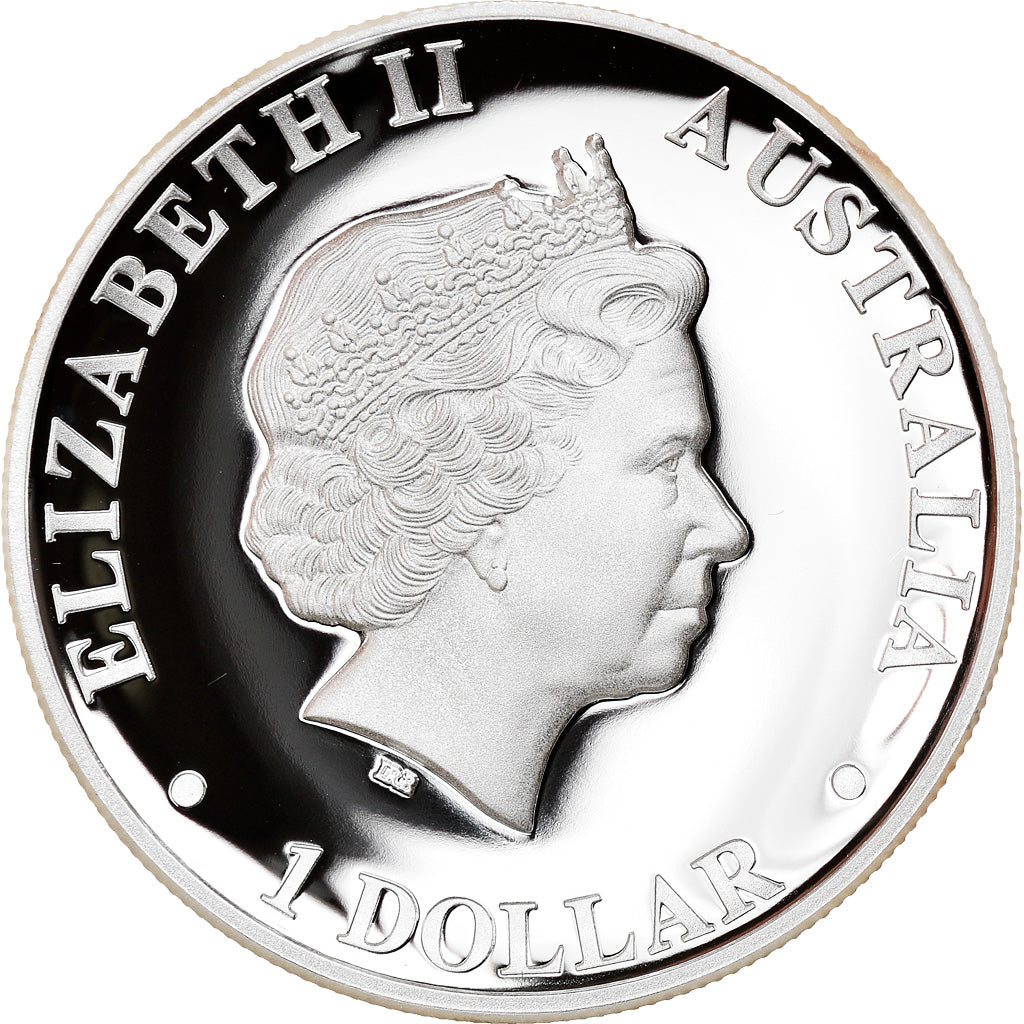 Coin, Australia, Kangaroo - High Relief, 1 Dollar, 2013, 1 Oz, MS(65-70), Silver