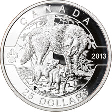 Coin, Australia, Elizabeth II, The Wolf, 25 Dollars, 2013, MS(65-70), Silver