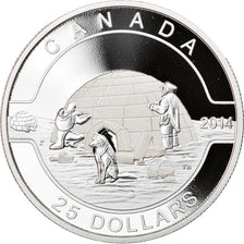 Münze, Australien, Elizabeth II, O Canada - The Igloo, 25 Dollars, 2014, STGL