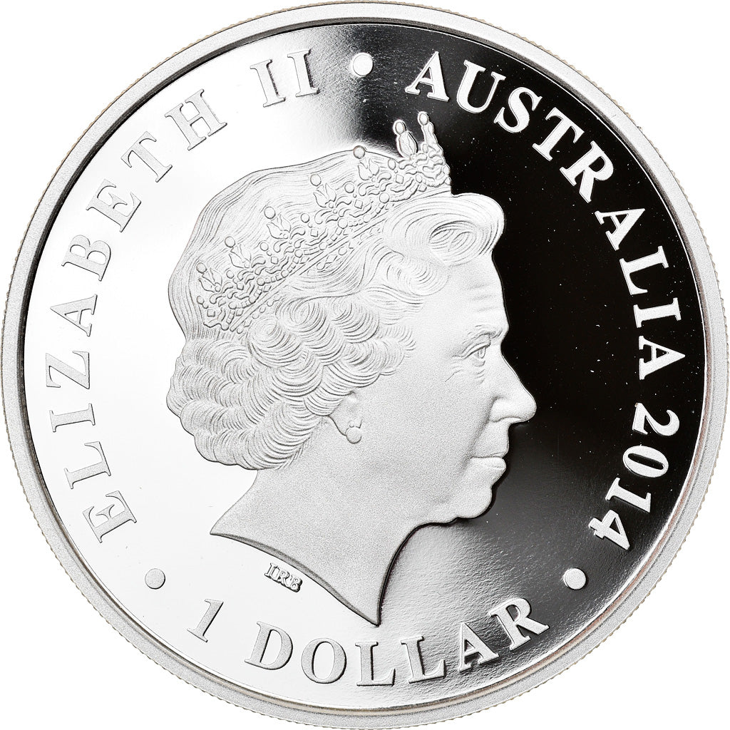 Coin, Australia, Megafauna - Genyornis, 1 Dollar, 2014, 1 Oz, MS(65-70), Silver