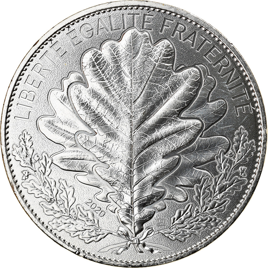 France, 20 Euro, Le Chêne, 2020, Paris, MS(65-70), Silver