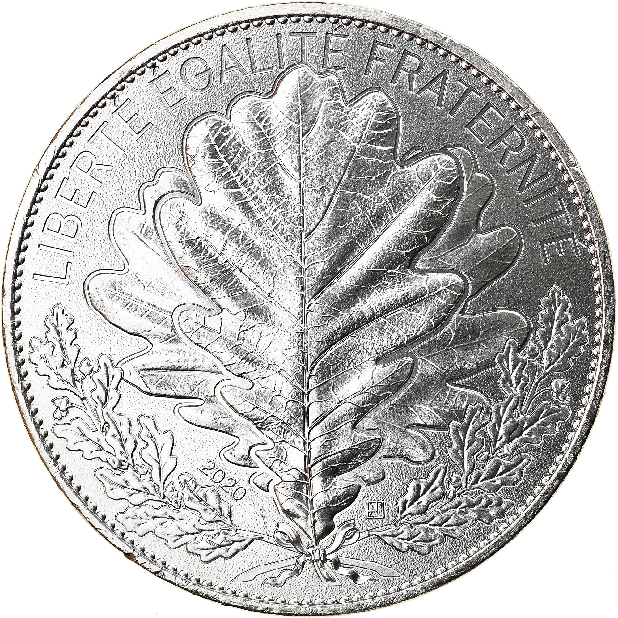 France, 20 Euro, Le Chêne, 2020, Paris, MS(65-70), Silver