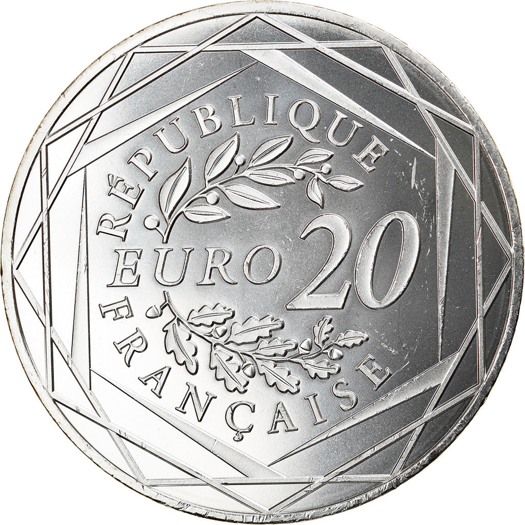 Frankreich, 20 Euro, Marianne, Fraternité, 2019, Paris, UNZ, Silber