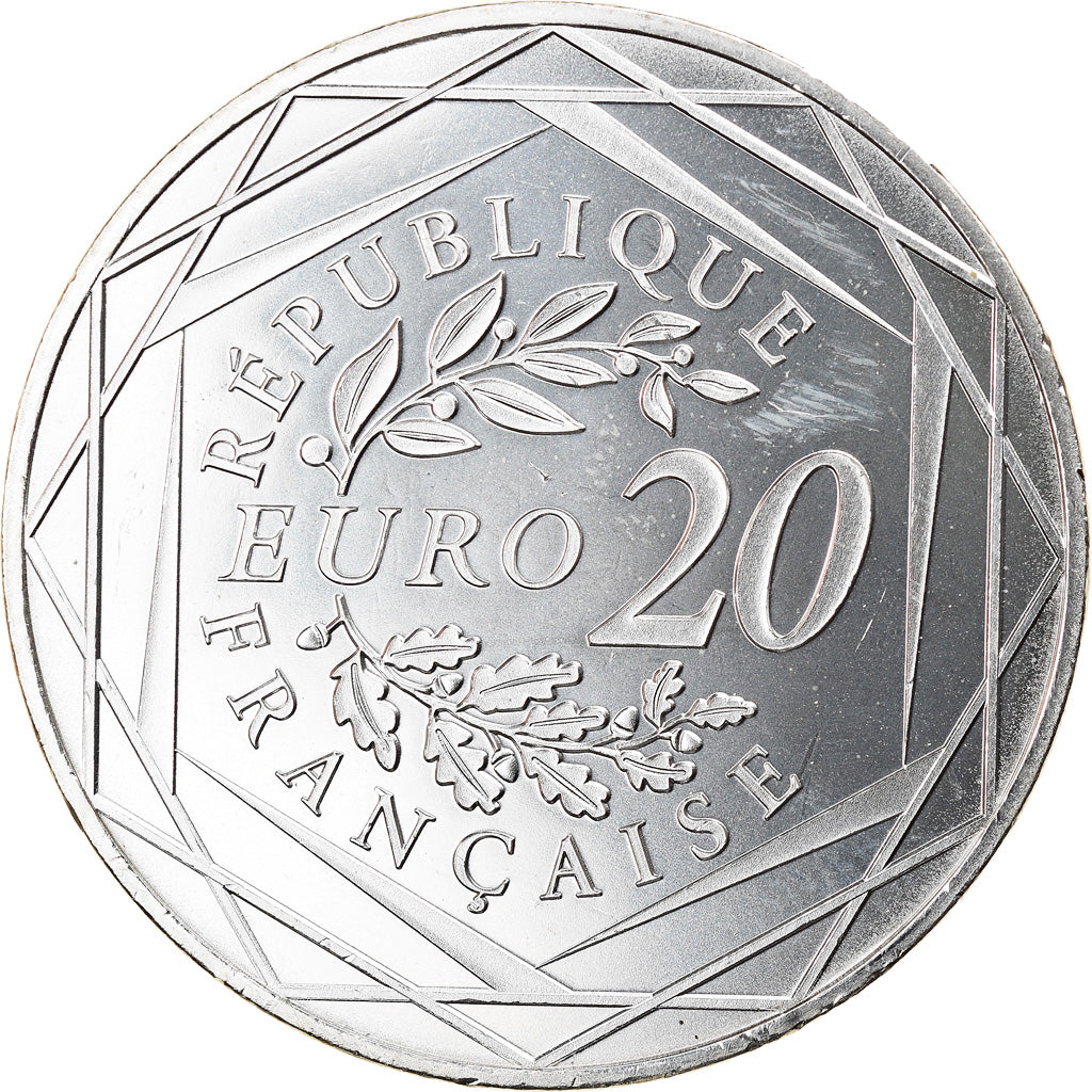 France, 20 Euro, Marianne, Liberté, 2017, Paris, FDC, Argent