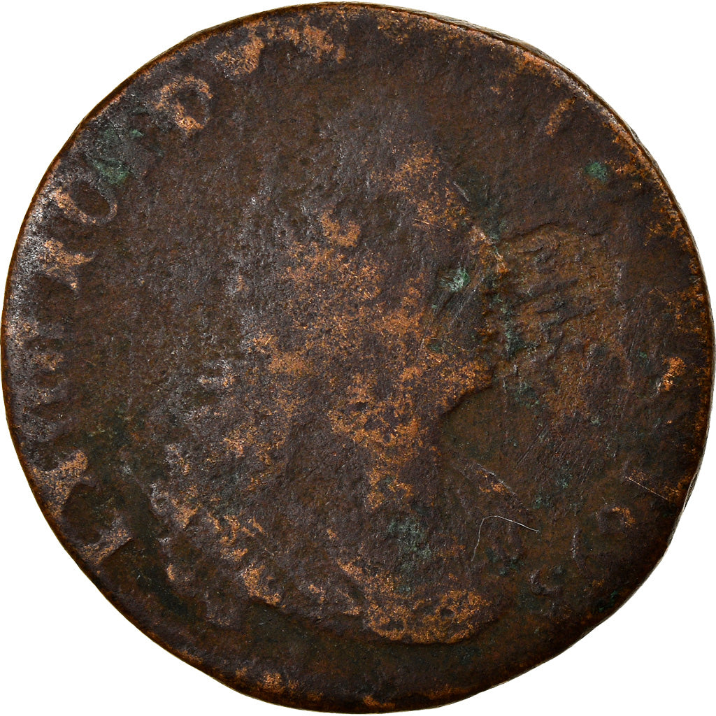 Monnaie, France, Louis XIV, Liard de France, 1693, Amiens, B+, Argent