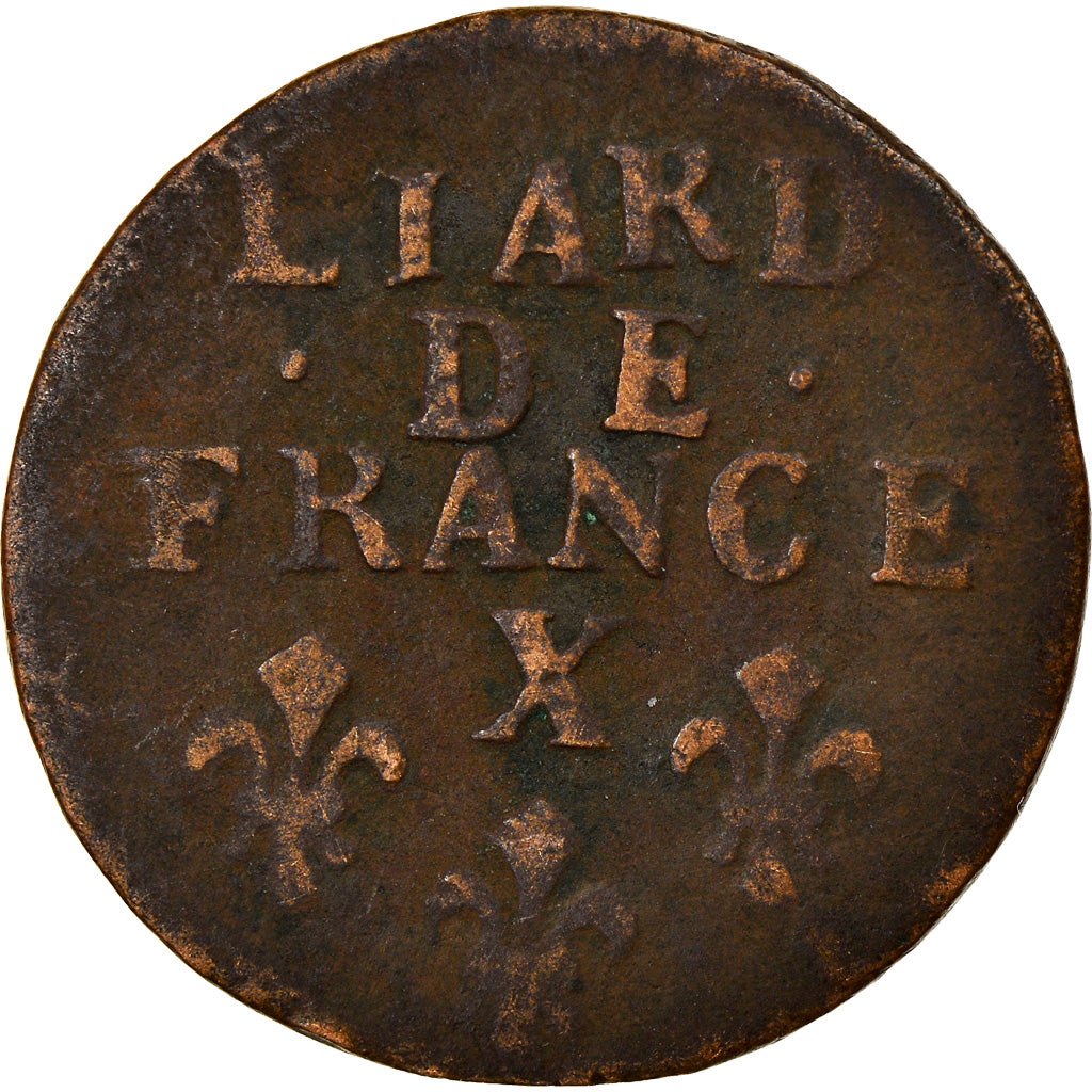 Monnaie, France, Louis XIV, Liard de France, 1693, Amiens, B+, Argent
