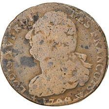 Coin, France, Louis XVI, 2 Sols, 1792, Lille, VG(8-10), Bronze, KM:603.16