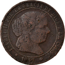 Coin, Spain, Isabel II, 2-1/2 Centimos, 1867, Madrid, VF(20-25), Copper, KM:634