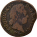 Moneta, Francia, Louis XV, 1/2 Sol, 1770, Besançon, MB, Rame, Gadoury:275