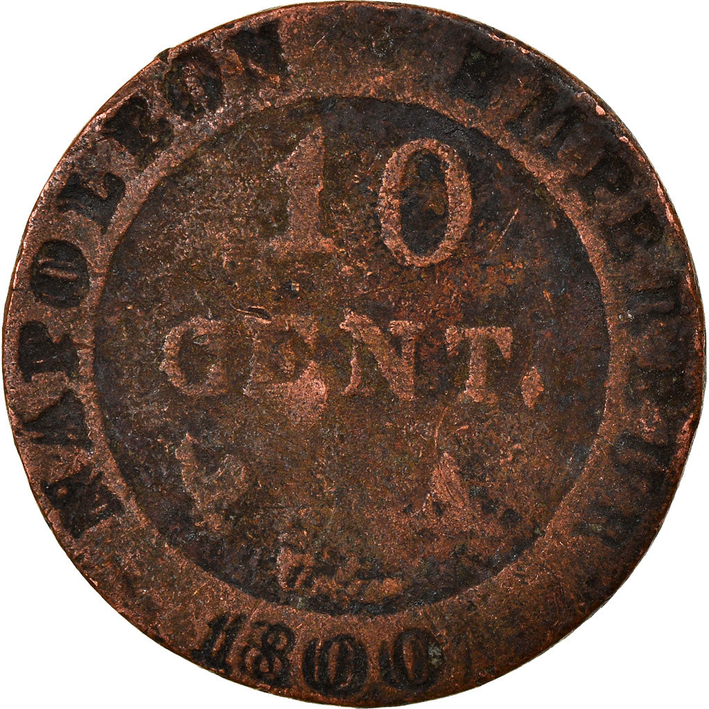 Moneta, Francia, Napoleon I, 10 Centimes, 1800, Paris, Contemporary forgery, MB
