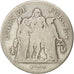 Coin, France, Union et Force, 5 Francs, 1800, Paris, F(12-15), Silver, KM:639.1