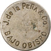 Coin, Panama, J. de la PEÑA & Co, BAJO OBISPO, 5 Centavos, EF(40-45)