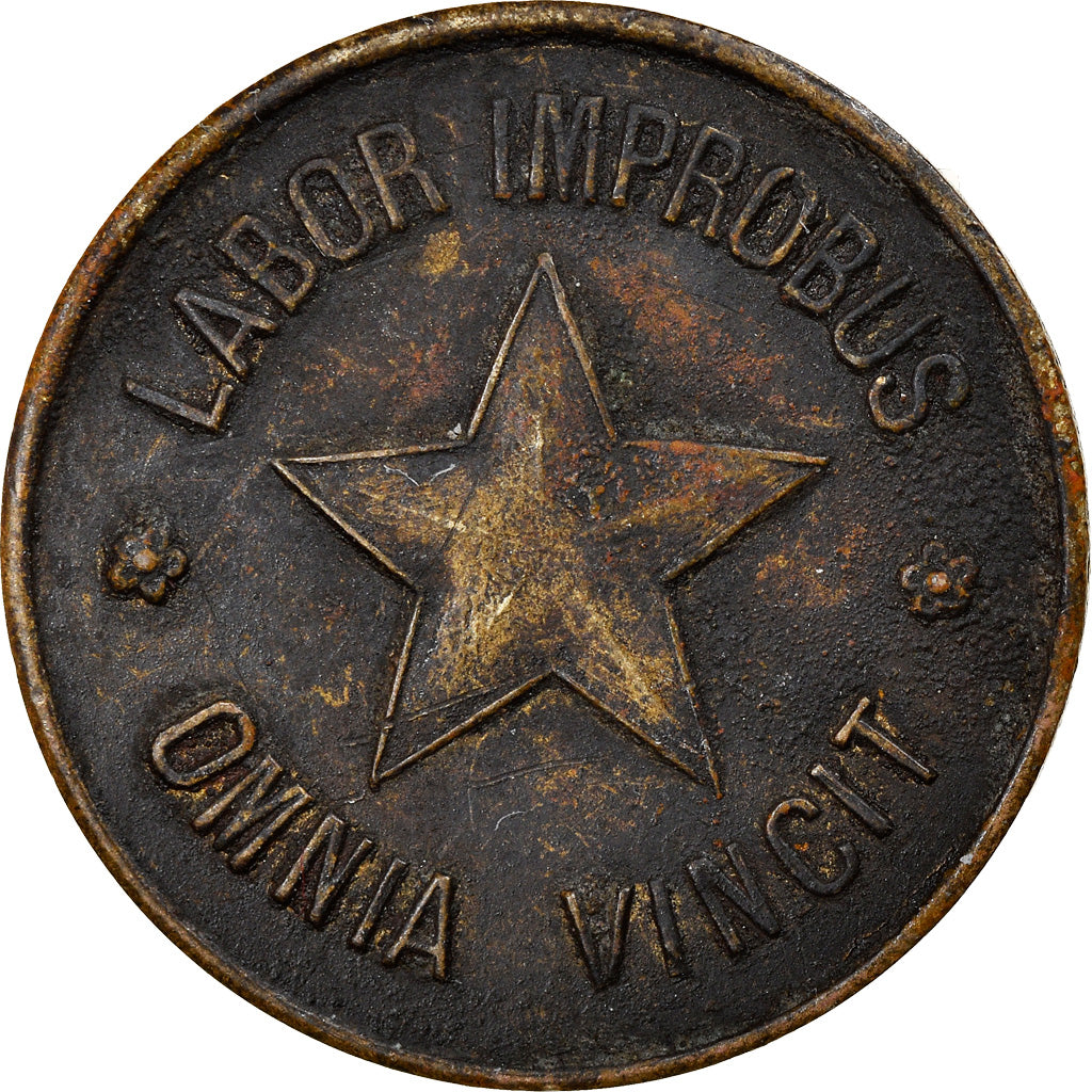 Coin, Virgin Islands, G. LEVITI, Saint-Thomas, 5 Cents, EF(40-45), Maillechort