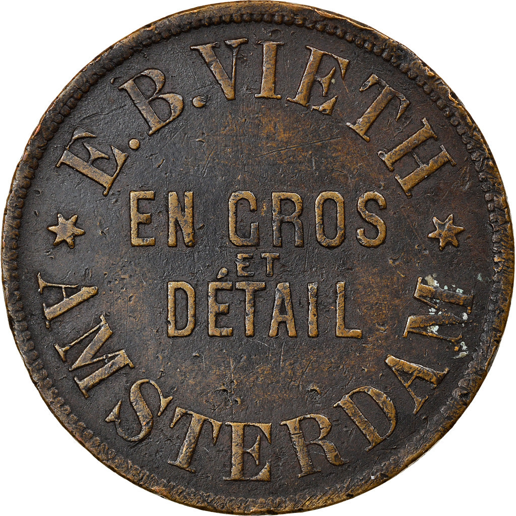 Netherlands, Advertising Token, E.B. VIETH, En Gros et Détail, Amsterdam