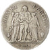 Francia, Union et Force, 5 Francs, 1797, Perpignan, MB+, Argento, KM:639.8, G...