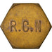 Coin, France, R. C. N, Uncertain Mint, 50 Centimes, EF(40-45), Brass
