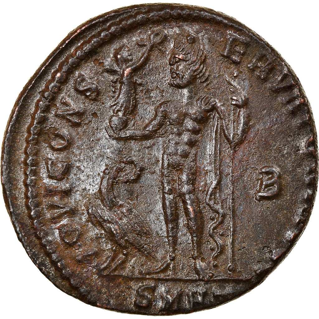 Münze, Constantine I, Follis, 313, Heraclea, SS+, Bronze, RIC:75