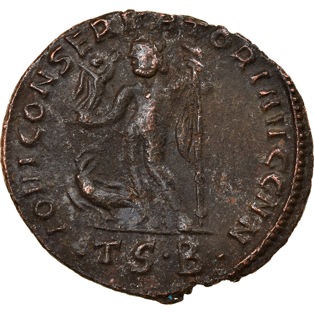 Moneta, Constantine I, Follis, 312-313, Thessalonica, BB, Bronzo, RIC:61b