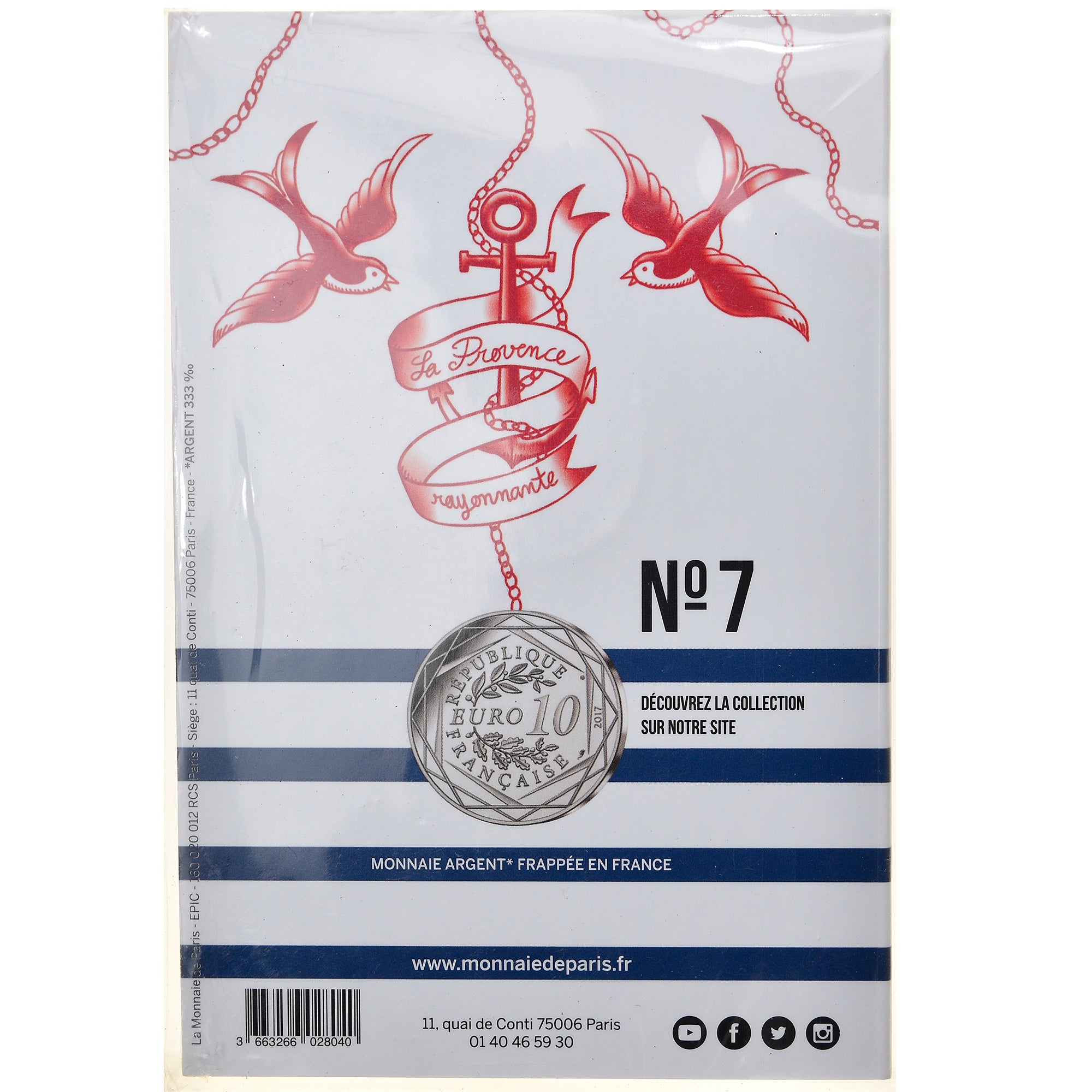 France, Monnaie de Paris, 10 Euro, Jean-Paul Gaultier (La Provence rayonnante)