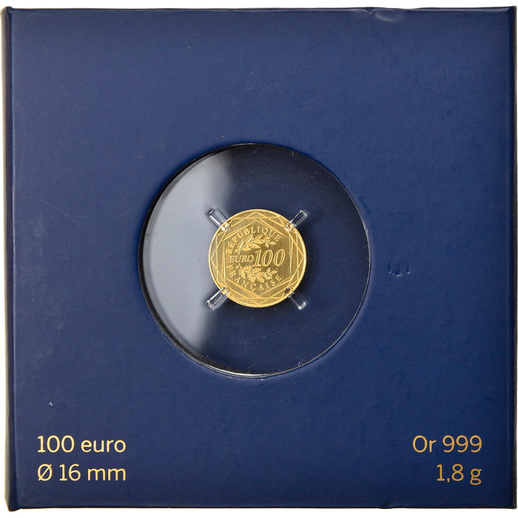 France, Monnaie de Paris, 100 Euro, Coq, 2015, Paris, FDC, Or