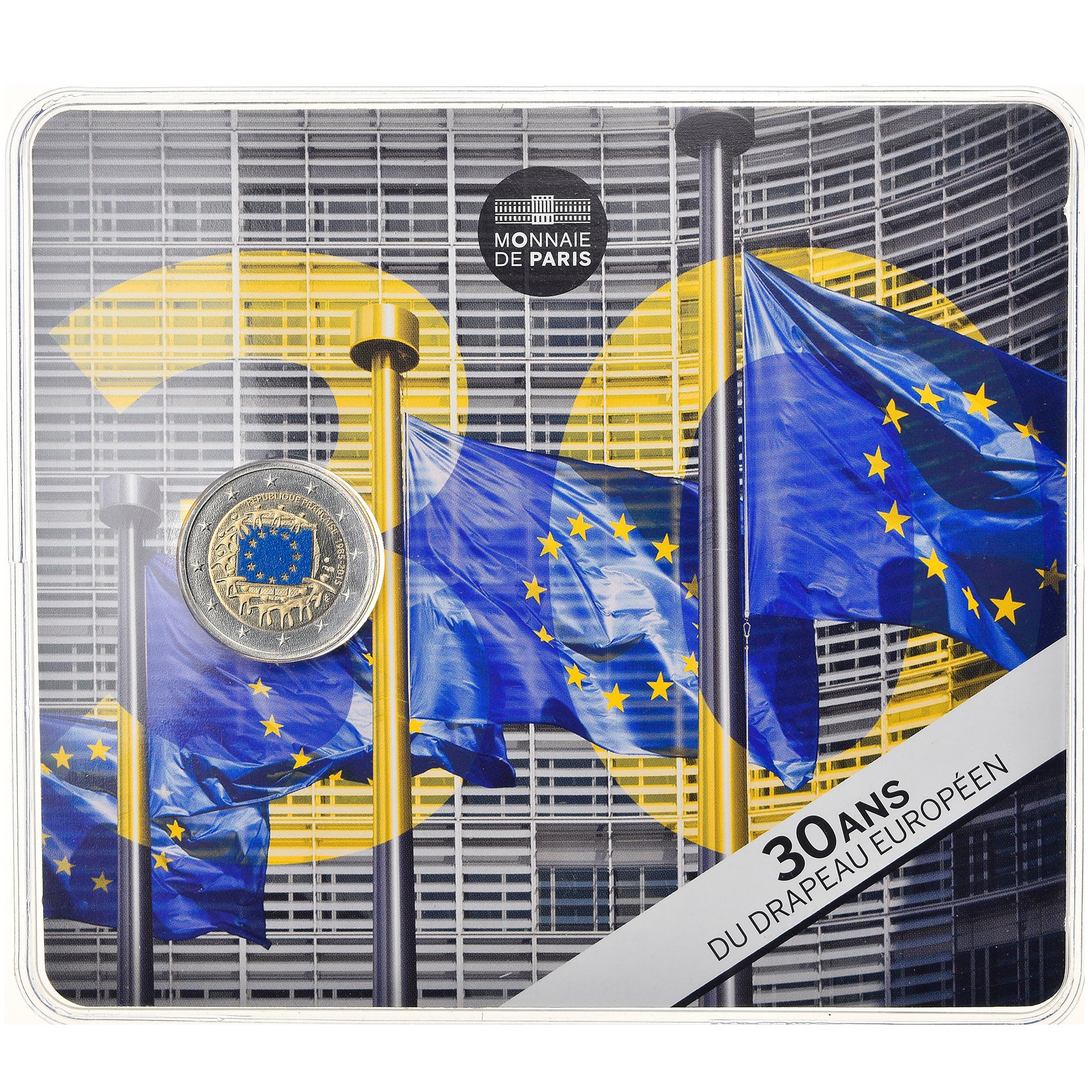 France, Monnaie de Paris, 2 Euro, Drapeau européen, 2015, Paris, MS(65-70)
